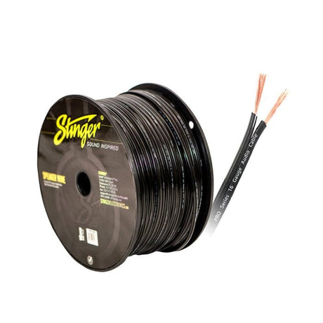 Stinger Amp Wiring and Fitting Parts Stinger SPW516BK 16GA SPEAKER WIRE - BLACK