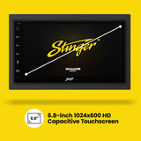 Stinger Double Din Car Stereos Stinger IE268E Double DIN Stereo 6.8" HD Touchscreen Wireless Apple CarPlay and Android Auto