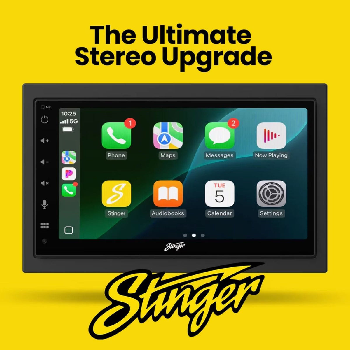 Stinger Double Din Car Stereos Stinger IE268E Double DIN Stereo 6.8" HD Touchscreen Wireless Apple CarPlay and Android Auto