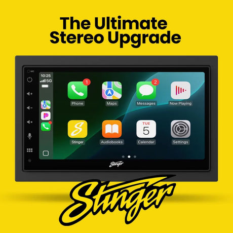 Stinger Double Din Car Stereos Stinger IE268E Double DIN Stereo 6.8" HD Touchscreen Wireless Apple CarPlay and Android Auto