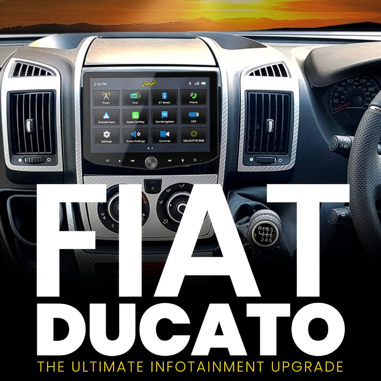 Stinger Car Stereos Stinger IX210E-FT1 Fiat Ducato 7 Series 10" Integrated Multimedia System
