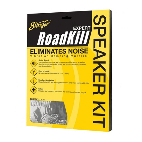 Stinger Stereo Fitting Stinger Roadkill RKXSK Front/Rear Door Sound Deadening for Speaker Upgrade