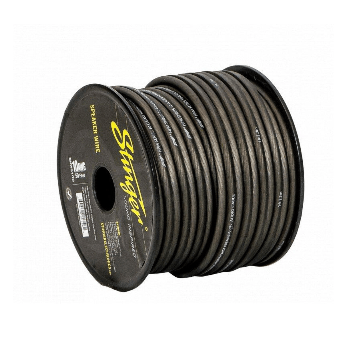 Stinger Speaker Cable Stinger SHW510G - 10 Gauge Speaker Wire Gray 50ft Roll