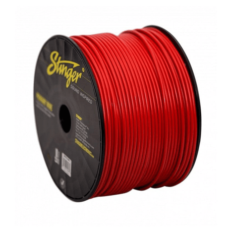 Stinger Fitting Accessories Stinger SPW312RD 12 Gauge Pro Power Wire Red 500ft Roll