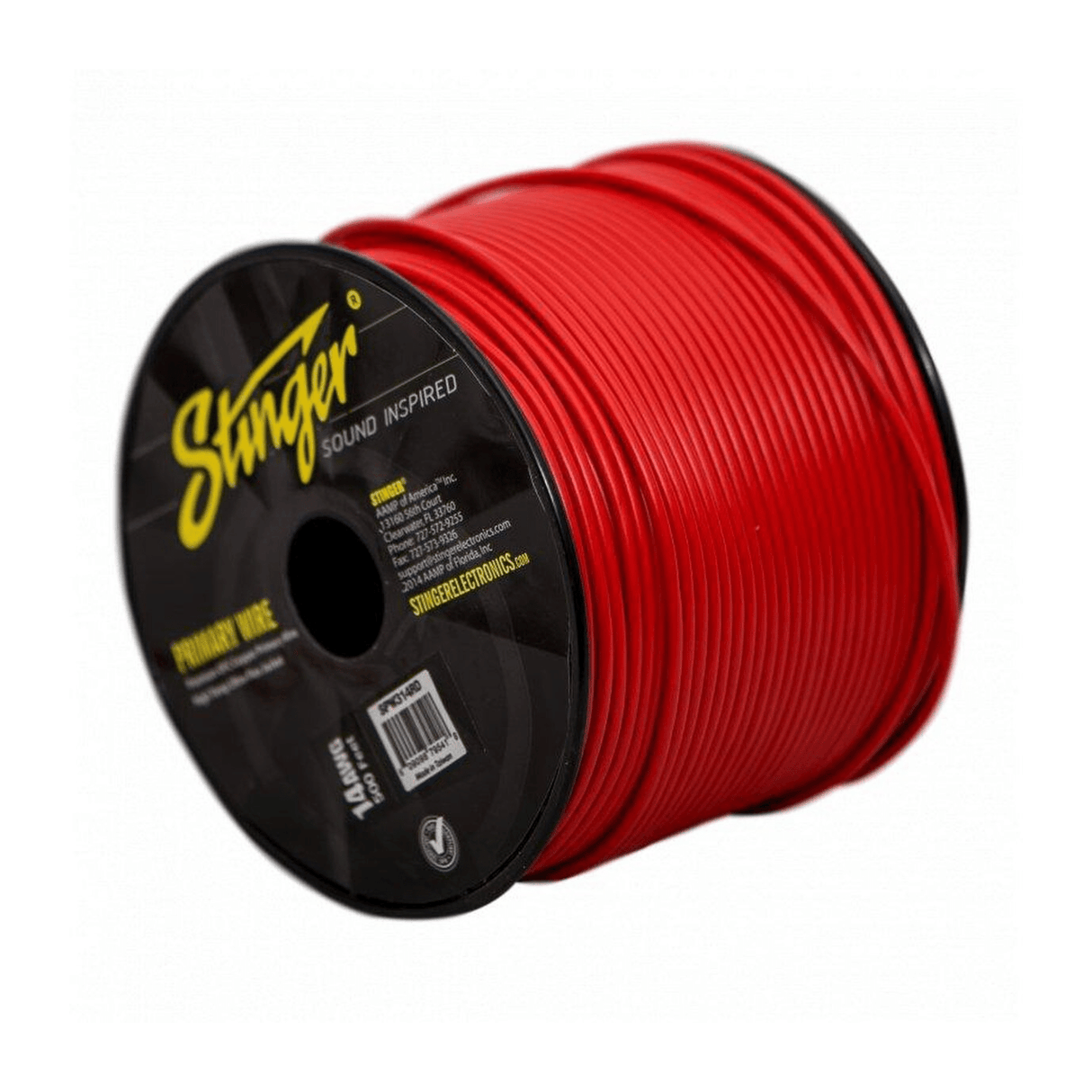 Stinger Fitting Accessories Stinger SPW314RD 14 Gauge Pro Power Wire Red 500ft Roll
