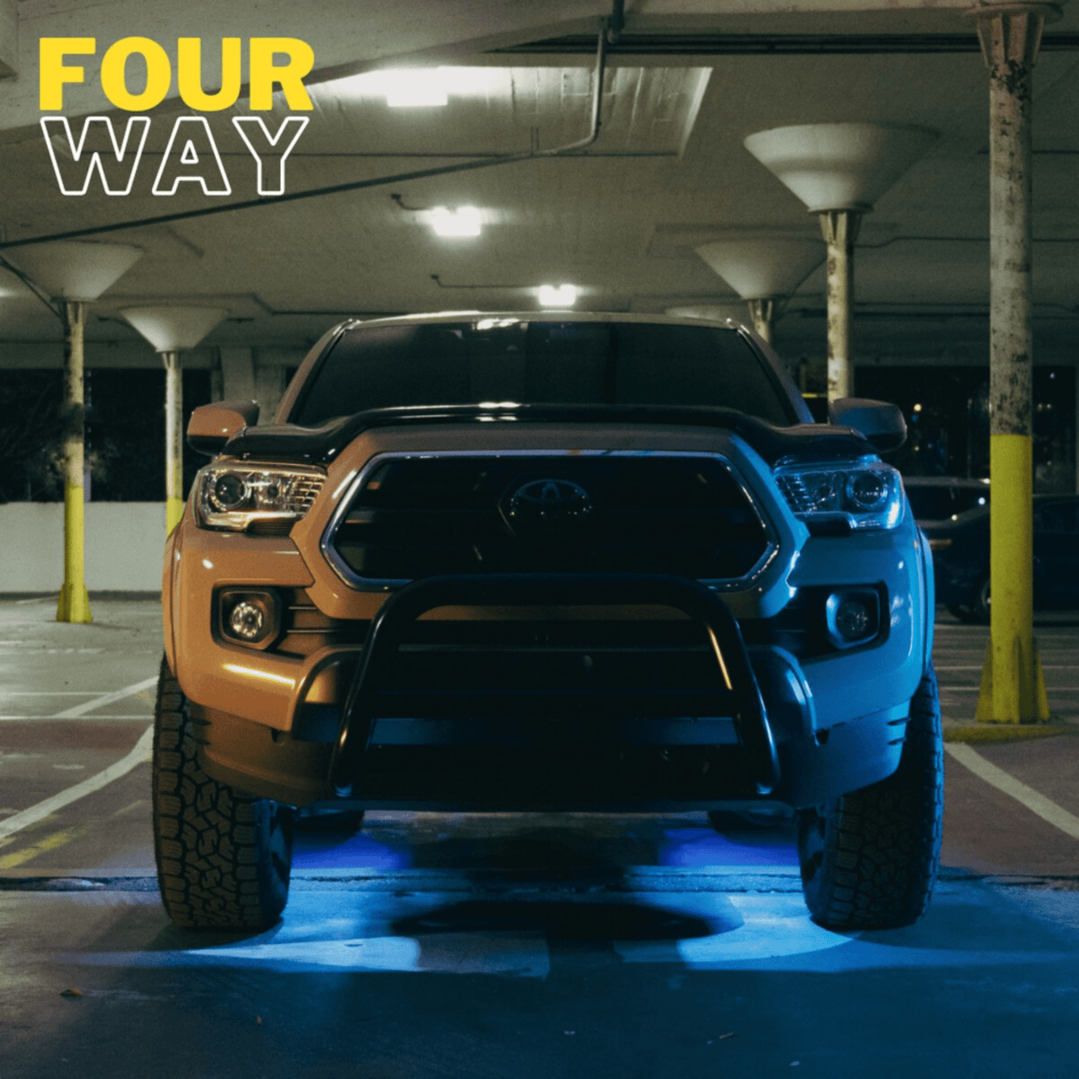 Stinger Stinger SPXDK4 4-Way Expandable Dynamic RGB Rock Light Kit Wheel Well Underbody Vehicle Lighting